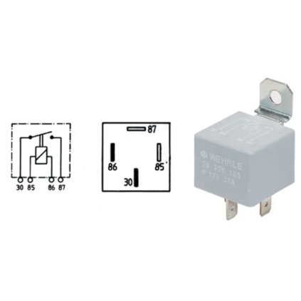 Lysrele 24v/20a 4-stikk s-Tec