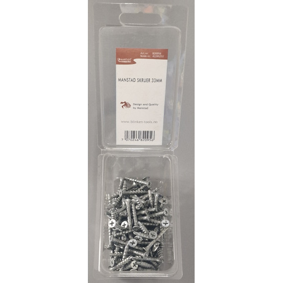 Treskrue 4,8x33mm, 100pk, Manstad