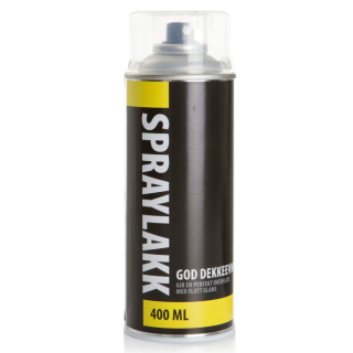 Spraymaling 400 ml klarlakk høyglans