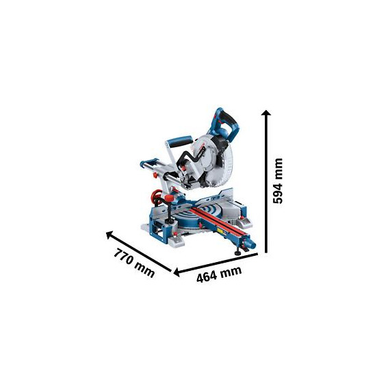 BOSCH KAPP-/GJÆRINGSSAG GCM 18V-216 D SOLO