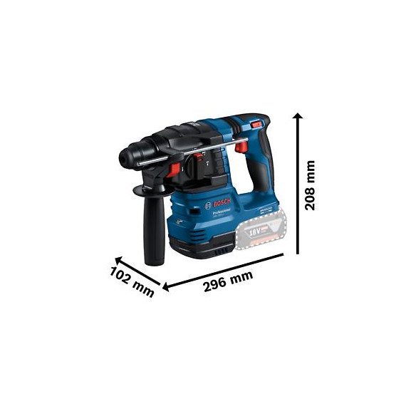 BOSCH BORHAMMER GBH 18V-22 SDS-PLUS SOLO L-BOXX