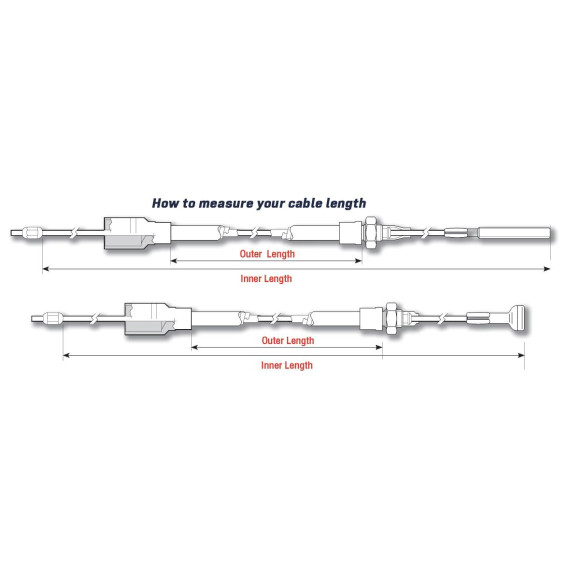 BREMSEWIRE KNOTT 1030/1240mm, 18mm gjenge/nippel