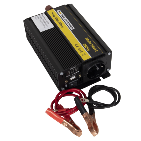 POWER Inverter 12V-230V 200W Ren Sinus