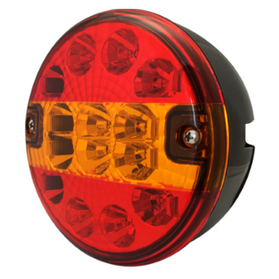 BAKLAMPE RUND LED 12/24V BAKLYKT PARK BREMS BLINK