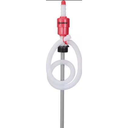 Håndpumpe / hevertpumpe for 205l fat, 17,5l/min, GROZ
