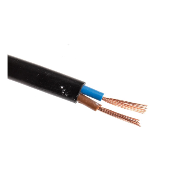 Kabel 2x0,75mm² svart, PRIS PR M