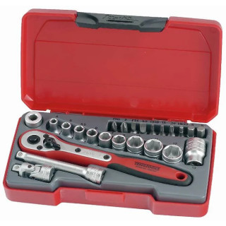 TENG TOOLS PIPENØKKELSETT 1/4 T1424 24DEL