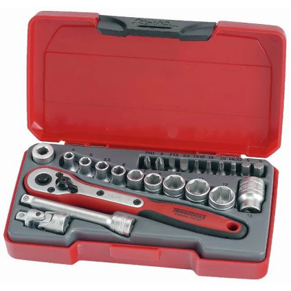 TENG TOOLS PIPENØKKELSETT 1/4 T1424 24DEL
