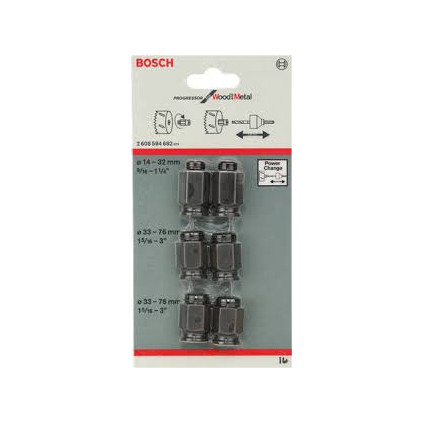 BOSCH HULLSAG ADAPTERSETT FOR HURTIGKOBLING 6STK