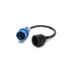 PROX 230V 16A ADAPTER CEE - SCHUKO HUNN M/KABEL 0,2M