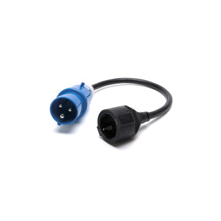 PROX 230V 16A ADAPTER CEE - SCHUKO HUNN M/KABEL 0,2M