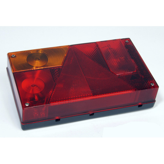 Baklampe Multipoint 240x140mm m/ Tåkelys, skiltlys V-side, kontakt