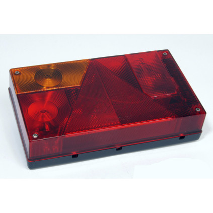 Baklampe Multipoint 240x140mm m/ Tåkelys, skiltlys V-side, kontakt