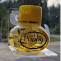 Poppy bord 85x85mm klart glass, m/4 sugekopper