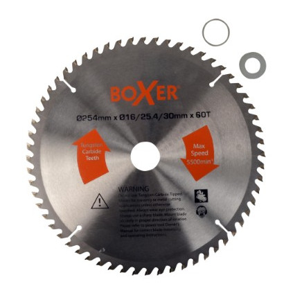 Sirkelsagblad Ø254 x Ø16/25,4/30mm 60t, Boxer