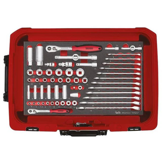 SERVICEVESKE EVA MED VERKTØY SCE2 118 DELER TENG TOOLS (UTSTILLINGSMODELL)