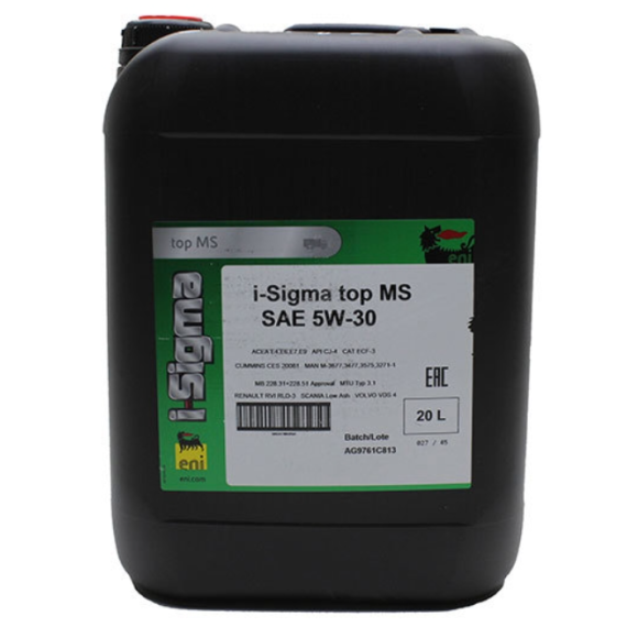 ENI i-Sigma Top MS 5W-30, 20L motorolje