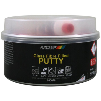 Glass Fibre Putty Filled 1kg, Motip