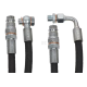 Slangesett 90cm toppstag, hurtigkob: ISO 7241-1A og banjo 3/8