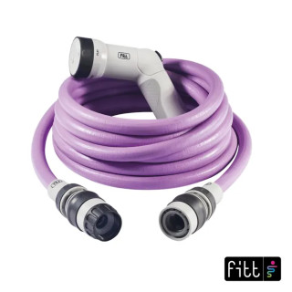 Hageslangesett 1/4'' 15m lilla, Fitt ikon