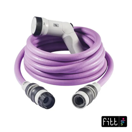 Hageslangesett 1/4'' 15m lilla, Fitt ikon