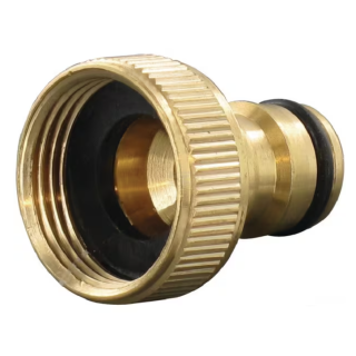 Krankobling vann messing 3/4" hunn, KRAMP