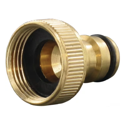 Krankobling vann messing 3/4" hunn, KRAMP