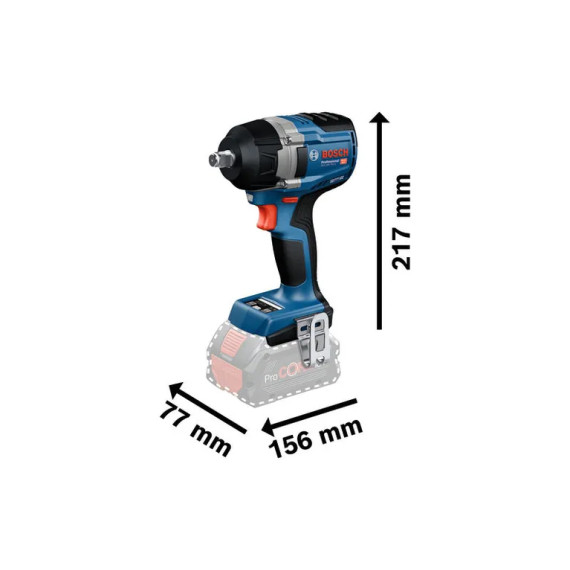 BOSCH MUTTERTREKKER GDS 18V-750 C M/BT MODUL SOLO L-BOXX