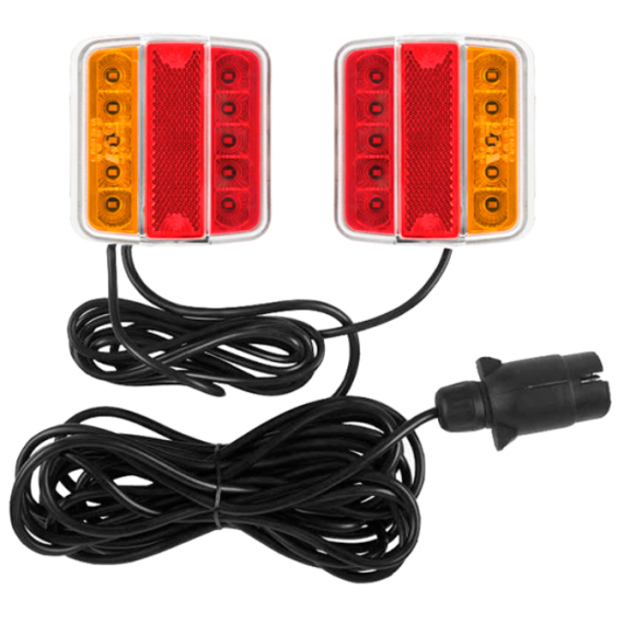 MAGNETISK LED BAKLYSSETT TIL HENGER 7-POL 12V, BGU