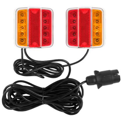 MAGNETISK LED BAKLYSSETT TIL HENGER 7-POL 12V, BGU