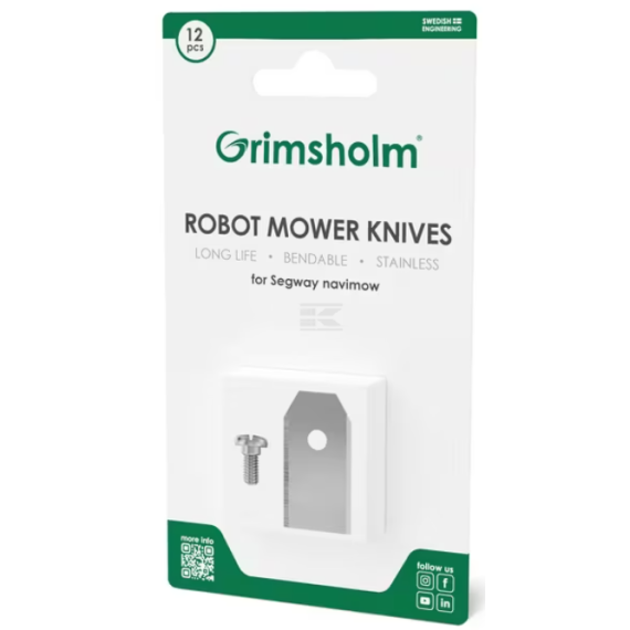 Kniver robotklipper til Segway navimow 12stk,  Grimsholm