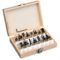 Overhåndsfres fressett 8mm 15stk, Einhell