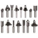 Overhåndsfres fressett 8mm 15stk, Einhell