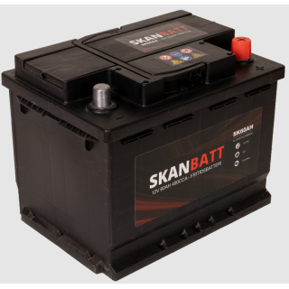 SKANBATT Fritidsbatteri 12V 60AH 480CCA (242x175x190/190mm) +høyre
