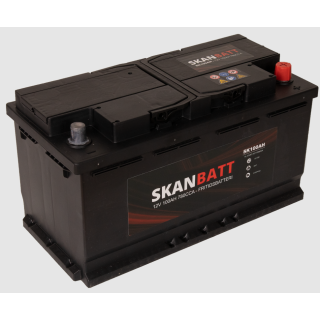 SKANBATT Fritidsbatteri 12V 100AH 780CCA (354x175x190/190mm) +høyre