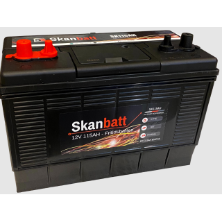 SKANBATT Fritidsbatteri 12V 115AH 800CCA (330x172x222/242mm) Dual Pol