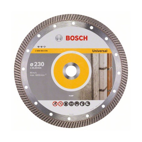 BOSCH DIAMANTSKIVE EXP UNIV-TURBO 230X2,6X22,23MM