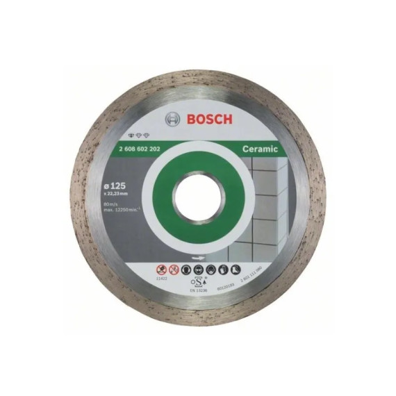 BOSCH DIAMANTSKIVE STD CERAMIC 125X22,23MM