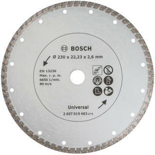 BOSCH DIAMANTSKIVE UNIVERSAL TURBO 230X2,6X22,23MM