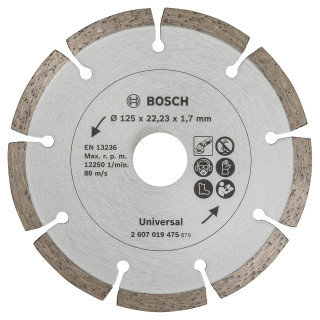 BOSCH DIAMANTSKIVE UNIVERSAL PL 125X2,1X22,23MM