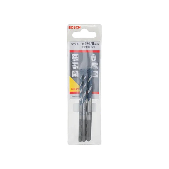 BOSCH BETONGBORSET CYL-5, 5/6/8X100MM