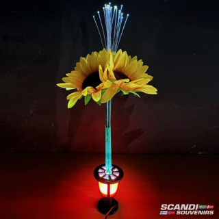 Lighted Flower LED 12-24V Sunflower XL gul 38cm