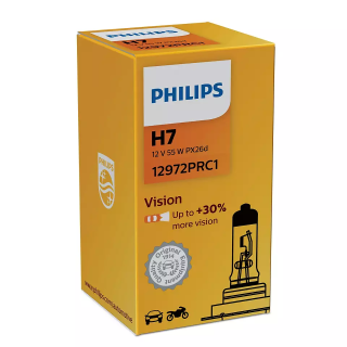 H7 PÆRE 12V VISION +30%, PHILIPS