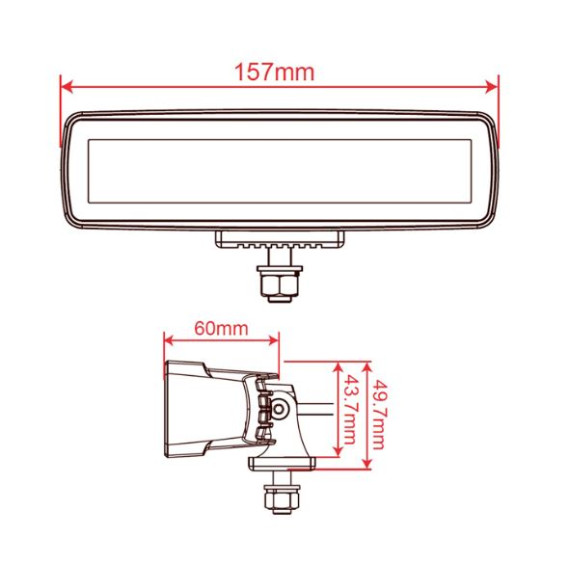 ARBEIDSLYS M/VARSELLYS 30W 2880LM FLOOD LIGHTSTORM