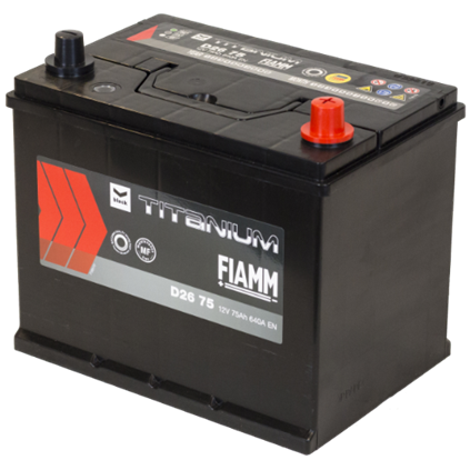 Fiamm Titanium D26 75 75Ah 640A L257 H220 +H