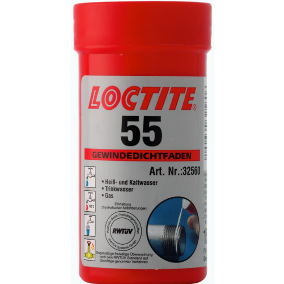 LOCTITE 55 GJENGETETING TRÅD 48X160M